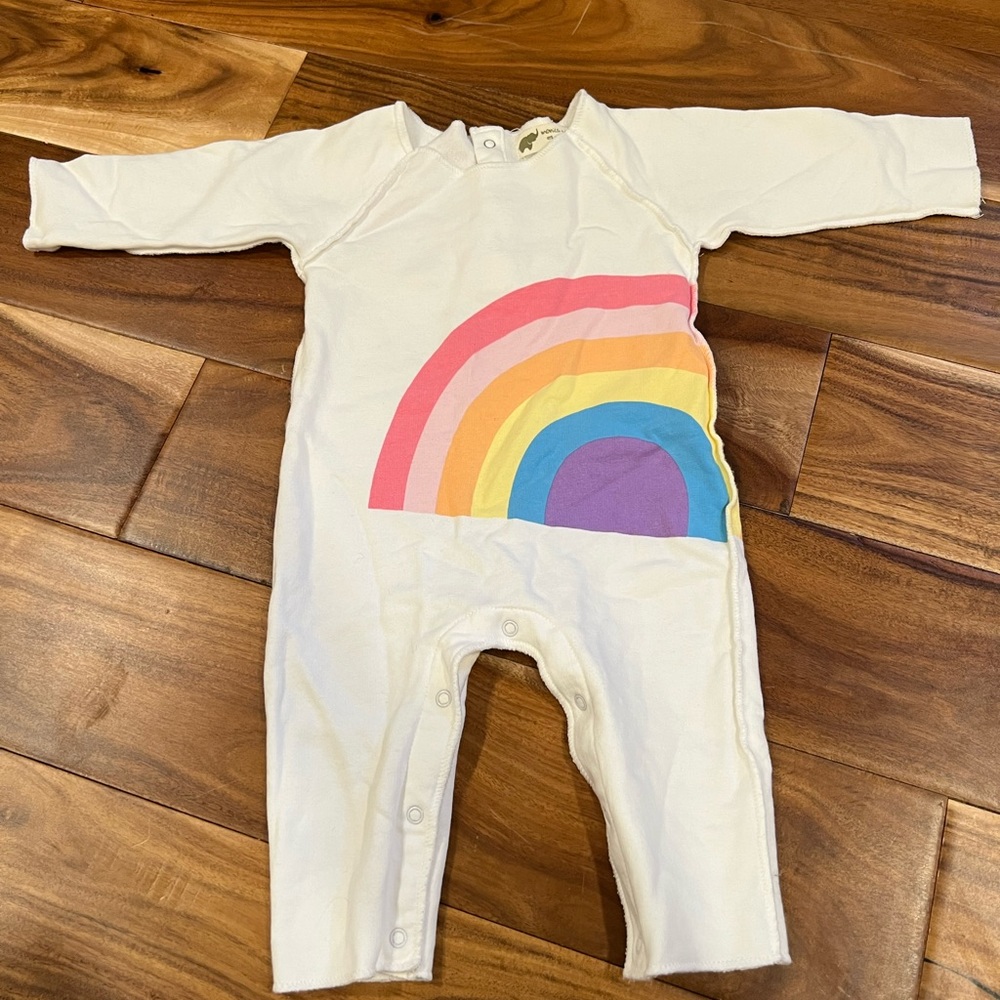 Monica + Andy Organic Rainbow Jumper